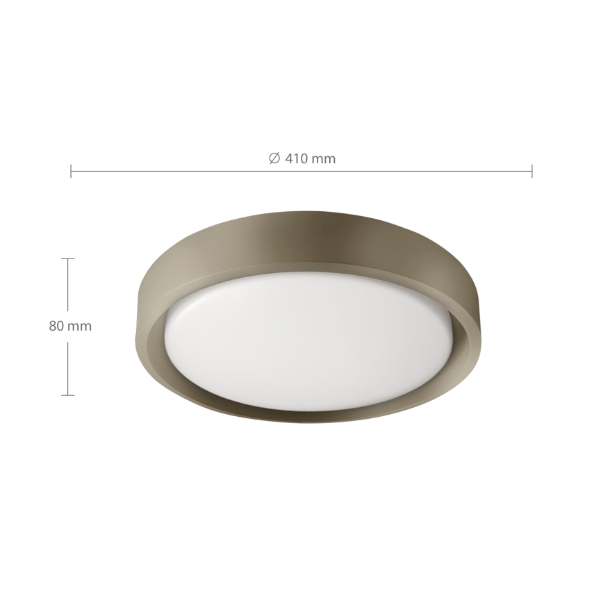 Brilagi - Dimeriuojamas LED lubinis šviestuvas MATTEO LED/48W/230V 3000-6500K skersmuo 41 cm taupe + su nuotoliniu pulteliu