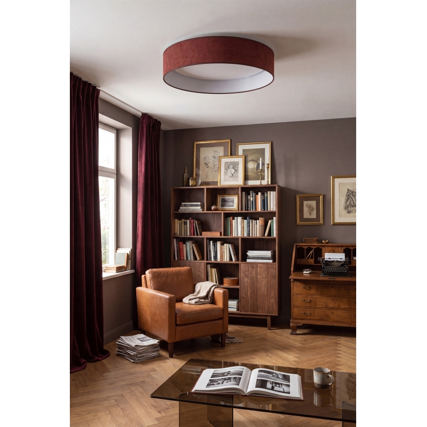 BRILAGI - Dimeruojamas LED lubinis šviestuvas VELVET SMART VARI LED/24W/230V 3000-6500K skersmuo 45 cm bordo + nuotolinio valdymo pultas