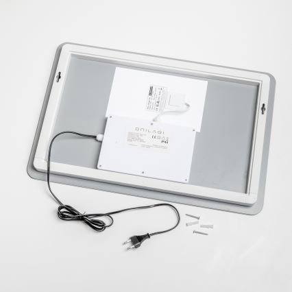 Brilagi - LED vonios šildomas veidrodis DIANA LED/13W/230V 40x60 cm IP44 CRI 90 dimeriuojamas + CCT