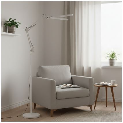Brilagi - LED reguliuojama lanksti pastatoma lempa VARIO LED/14W/230V 3000-6000K 157 cm balta