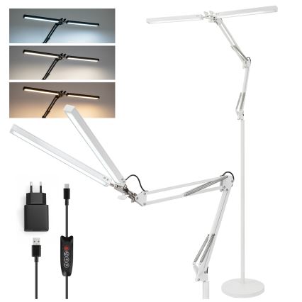 Brilagi - LED reguliuojama lanksti pastatoma lempa VARIO LED/14W/230V 3000-6000K 157 cm balta