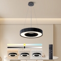 Brilagi - dimeriuojama LED liustra ant laido LUMIX LED/48W/230V 3000-6000K juoda Ø 50 cm + su nuotoliniu pultu