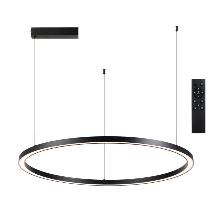Brilagi - LED dimeriuojama liustra ant laido PORTOFINO LED/98W/230V 3000-6000K juoda + nuotolinis valdymas