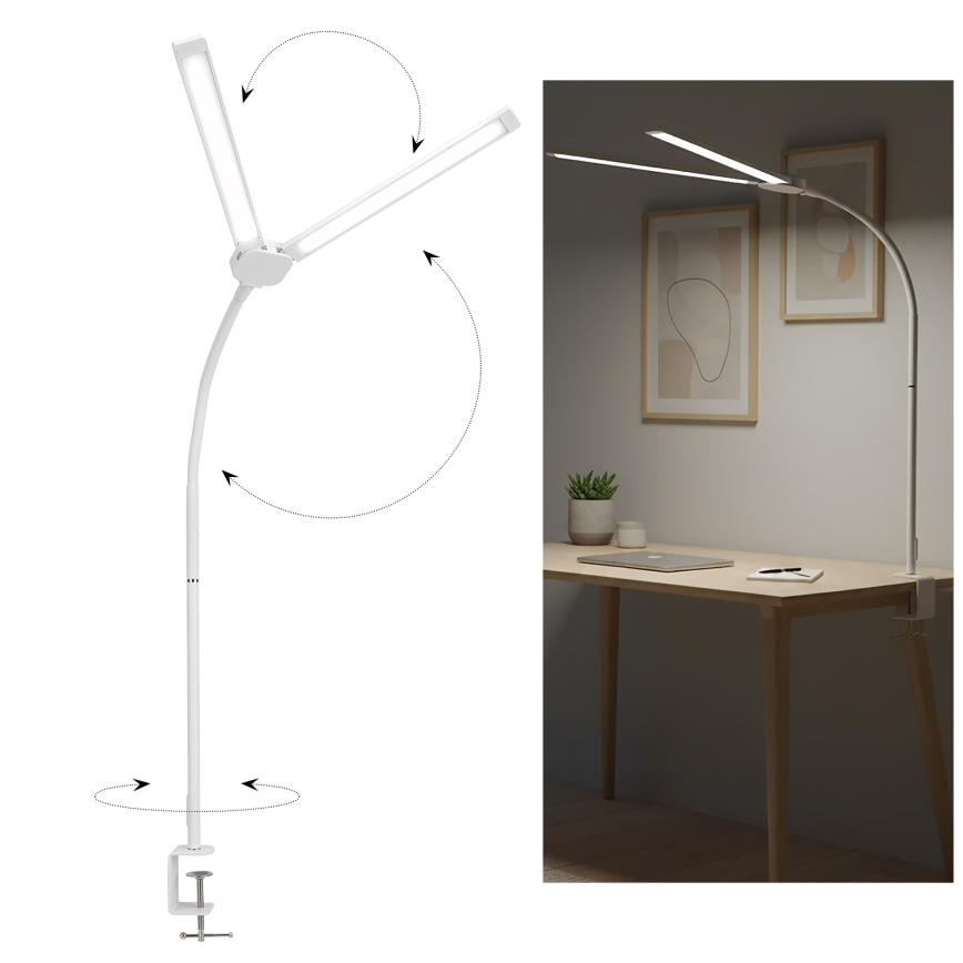 Brilagi - dimeriuojama LED stalinė lempa USB VARIO LED/14W/5V 3000-6000K balta