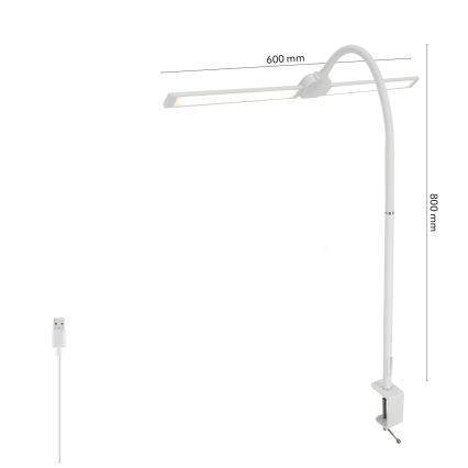 Brilagi - dimeriuojama LED stalinė lempa USB VARIO LED/14W/5V 3000-6000K balta