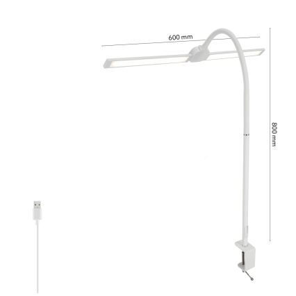 BRILAGI - dimeriuojama LED stalinė lempa USB VARIO LED/14W/5V 3000-6000K balta