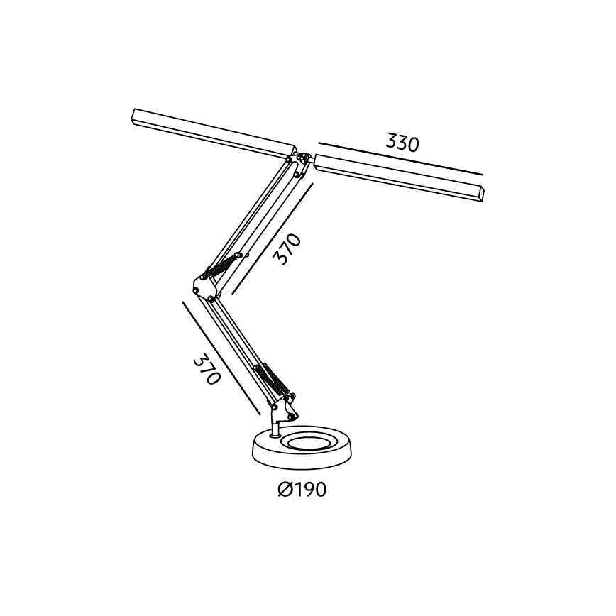 Brilagi - Dimeriuojama LED stalinė lempa VARIO LED/15W/230V 3000-6000K juoda