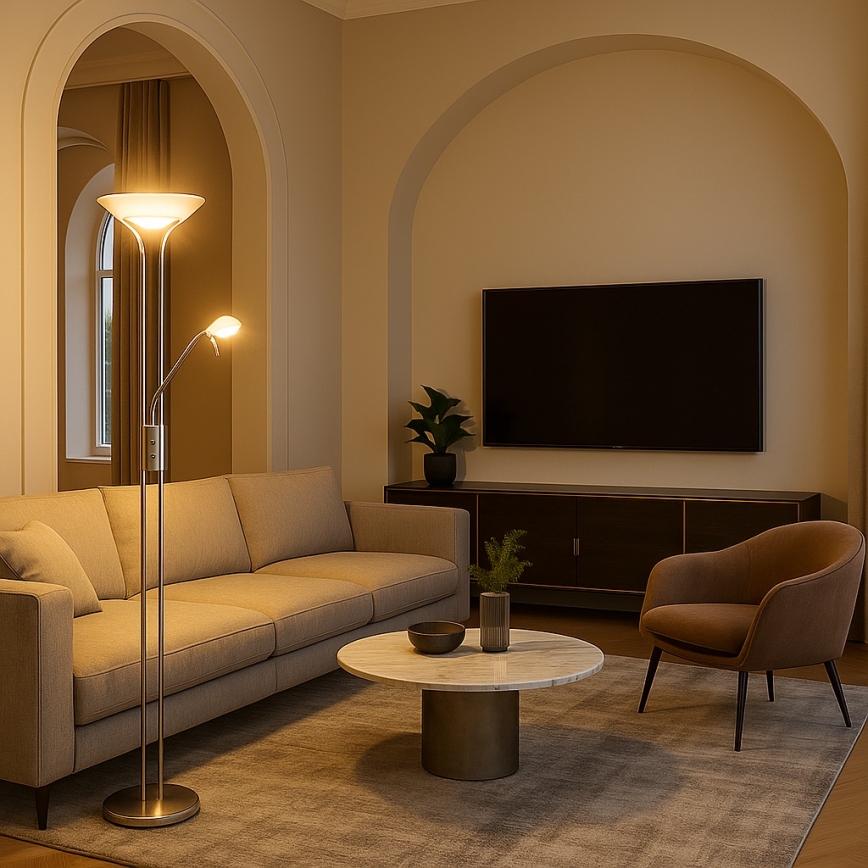 Brilagi - Reguliuojamas toršeras SCARLETT 1xR7s/230W/230V + 1xG9/40W, matinis chromas