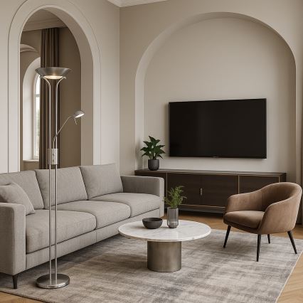 Brilagi - Reguliuojamas toršeras SCARLETT 1xR7s/230W/230V + 1xG9/40W, matinis chromas