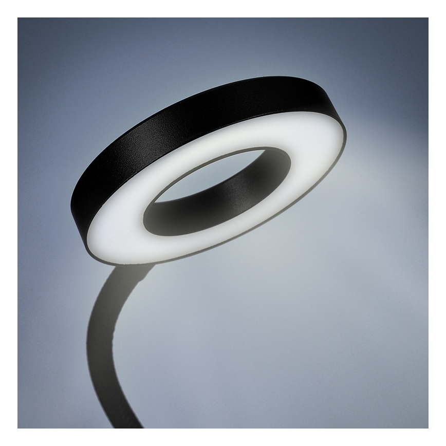 Brilagi - dimeriuojama prisegama LED lempa ORBELA LED/8W/5V 3000/4000/5000K juoda