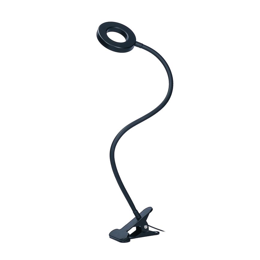 Brilagi - dimeriuojama prisegama LED lempa ORBELA LED/8W/5V 3000/4000/5000K juoda