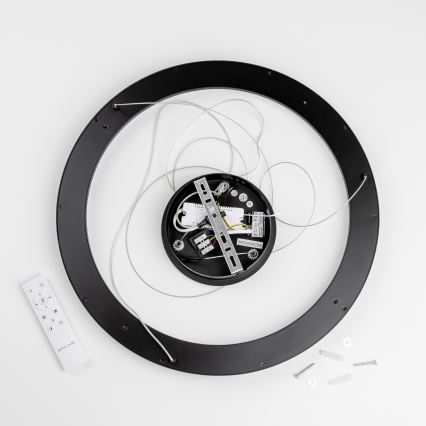 Brilagi - dimeriuojamas LED pakabinamas šviestuvas ant laido FALCON SLIM LED/42W/230V 3000-6500K Ø 50 cm juodas + nuotolinio valdymo pultas