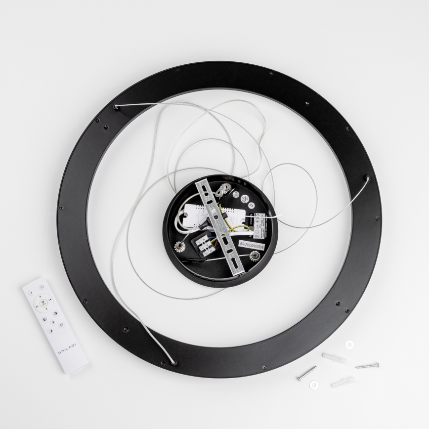 Brilagi - dimeriuojamas LED pakabinamas šviestuvas ant laido FALCON SLIM LED/42W/230V 3000-6500K Ø 50 cm juodas + nuotolinio valdymo pultas