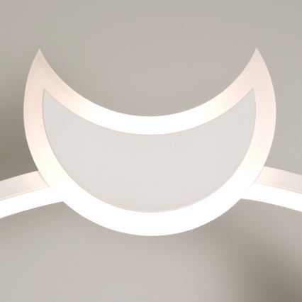 Brilagi – reguliuojamas LED vaikų lubinis šviestuvas ASTRO, 20 W, 230 V, skersmuo 50 cm, 3000–6000 K, astronauto motyvas, su nuotoliniu valdymu