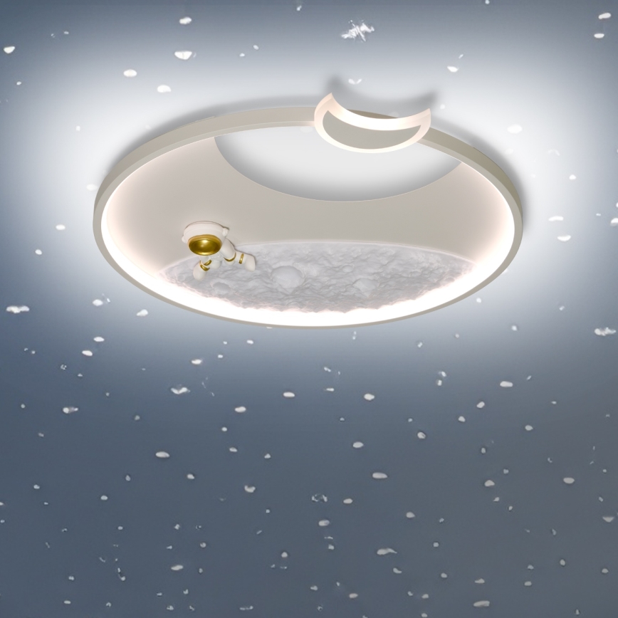 Brilagi - dimeriuojamas LED lubinis šviestuvas ASTRO LED/20W/230V, skersmuo 50 cm, 3000-6000K, astronaut + nuotolinis valdymas