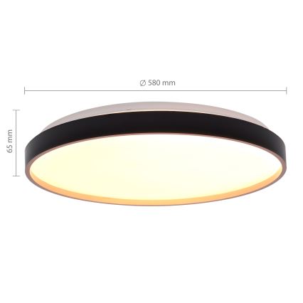 Brilagi - Reguliuojamas LED lubinis šviestuvas CALA LED/60W/230V 3000-6500K skersmuo 58 cm + nuotolinio valdymo pultas
