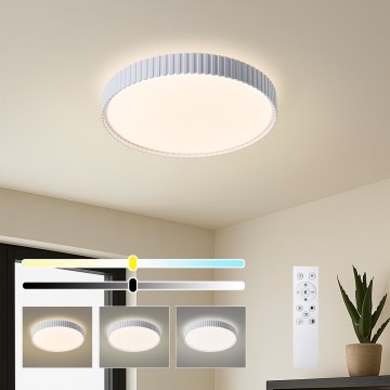 Brilagi - Dimeriuojamas LED lubinis šviestuvas CORVO LED/54W/230V 3000-6000K baltas, skersmuo 40 cm + nuotolinio valdymo pultas
