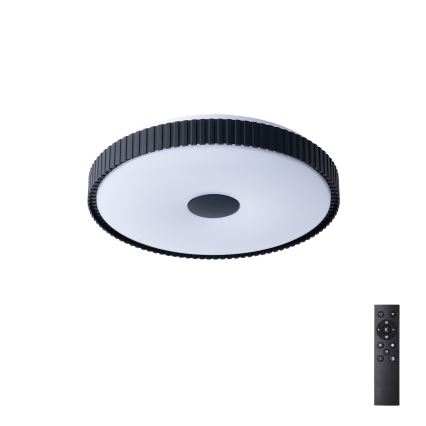 Brilagi - Reguliuojamas LED lubų šviestuvas CORVO LED/72W/230V 3000-6000K, juodas, skersmuo 50 cm + nuotolinis pultas