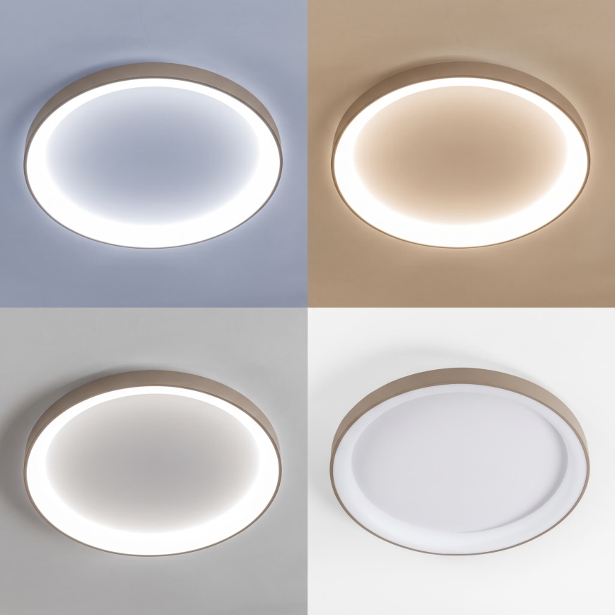 BRILAGI - Dimeriuojamas LED lubinis šviestuvas FALCON II LED/108W/230V 3000-6500K Ø 80 cm baltas/smėlinis + nuotolinis valdymas