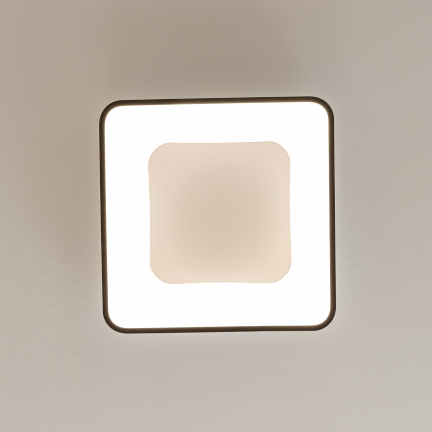 Brilagi - Dimeriuojamas LED lubų šviestuvas FALCON II LED/80W/230V 3000-6500K 40x40 cm juodas + nuotolinis pultelis