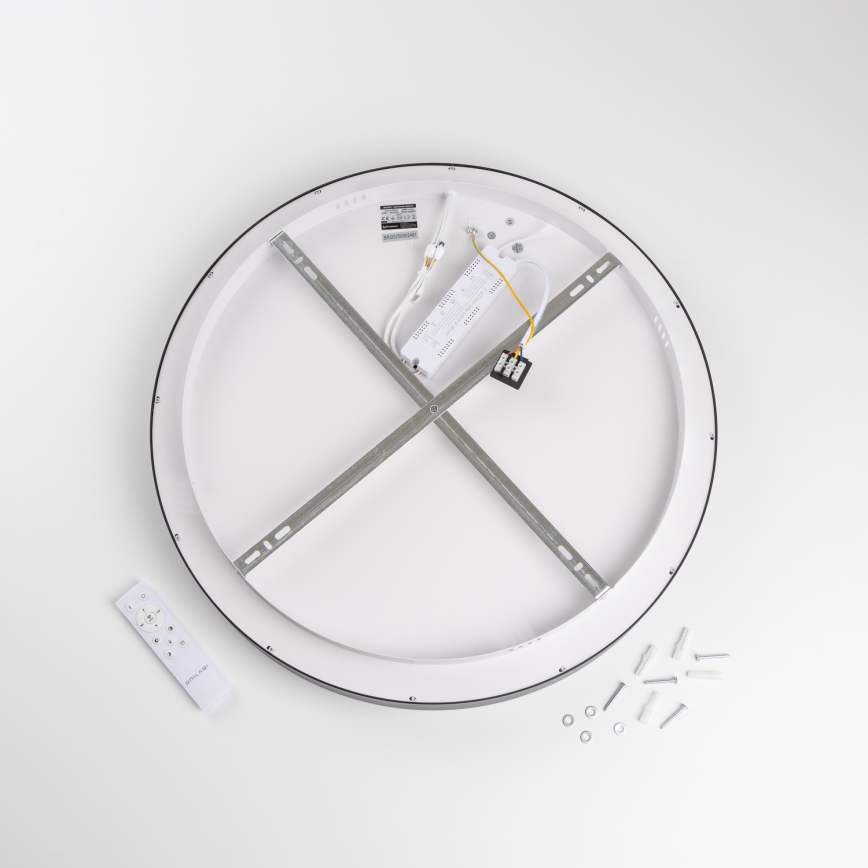 Brilagi - dimeriuojamas LED lubinis šviestuvas FALCON II LED/99W/230V 3000-6500K skersmuo 60 cm juodas + nuotolinis valdymas