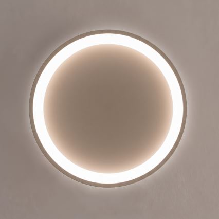 BRILAGI - dimeriuojamas LED lubinis šviestuvas FALCON SLIM LED/42W/230V 3000-6500K skersmuo 50 cm smėlio spalvos + su nuotoliniu pulteliu