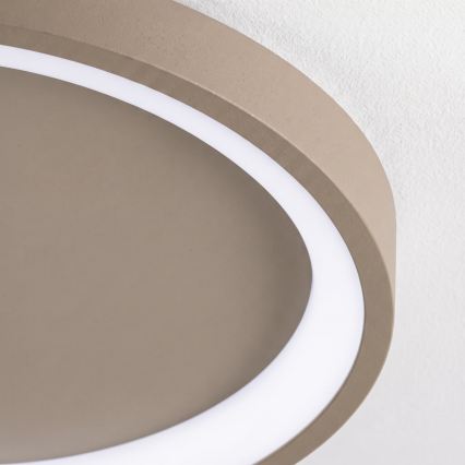 BRILAGI - dimeriuojamas LED lubinis šviestuvas FALCON SLIM LED/42W/230V 3000-6500K skersmuo 50 cm smėlio spalvos + su nuotoliniu pulteliu