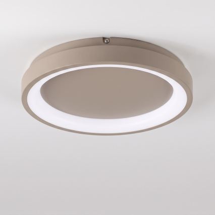 BRILAGI - dimeriuojamas LED lubinis šviestuvas FALCON SLIM LED/42W/230V 3000-6500K skersmuo 50 cm smėlio spalvos + su nuotoliniu pulteliu