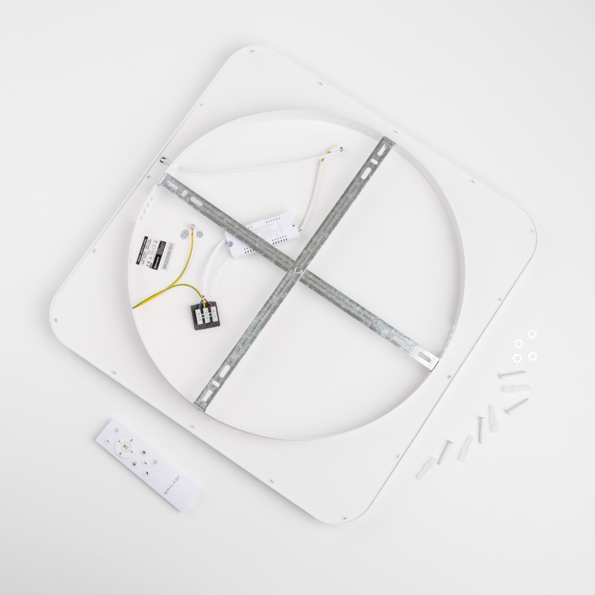 Brilagi - LED dimeriuojamas lubinis šviestuvas FALCON SLIM LED/50W/230V 3000-6500K 50x50 cm baltas + nuotolinis valdymas