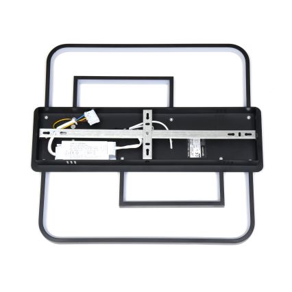 Brilagi - LED reguliuojamas lubinis šviestuvas FLARE LED/34W/230V 3000-6000K 48x48 cm juodas + nuotolinis valdymas