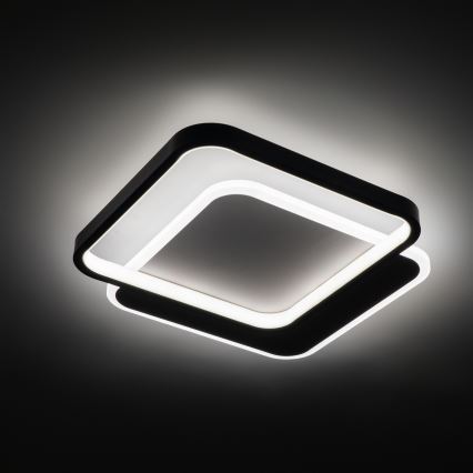 Brilagi - Dimeriuojamas LED lubų šviestuvas FLARE LED/43W/230V 3000-6000K 39,5x45 cm balta/juoda + su nuotoliniu pultu