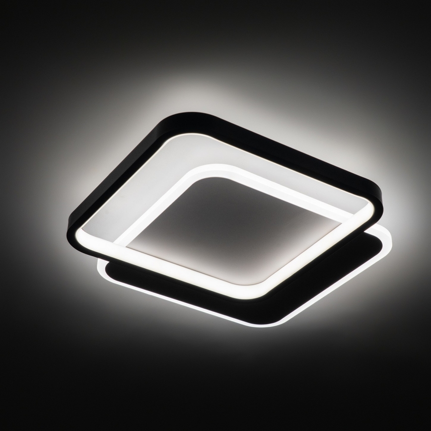 Brilagi - Dimeriuojamas LED lubų šviestuvas FLARE LED/43W/230V 3000-6000K 39,5x45 cm balta/juoda + su nuotoliniu pultu