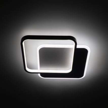 Brilagi - Dimeriuojamas LED lubų šviestuvas FLARE LED/43W/230V 3000-6000K 39,5x45 cm balta/juoda + su nuotoliniu pultu