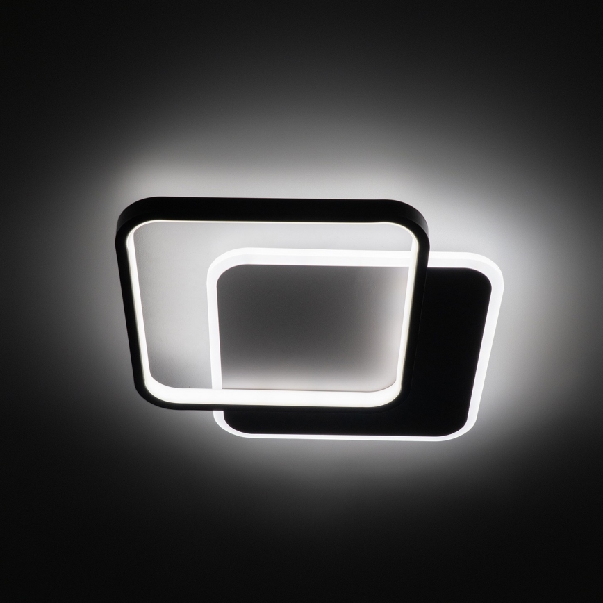 Brilagi - Dimeriuojamas LED lubų šviestuvas FLARE LED/43W/230V 3000-6000K 39,5x45 cm balta/juoda + su nuotoliniu pultu
