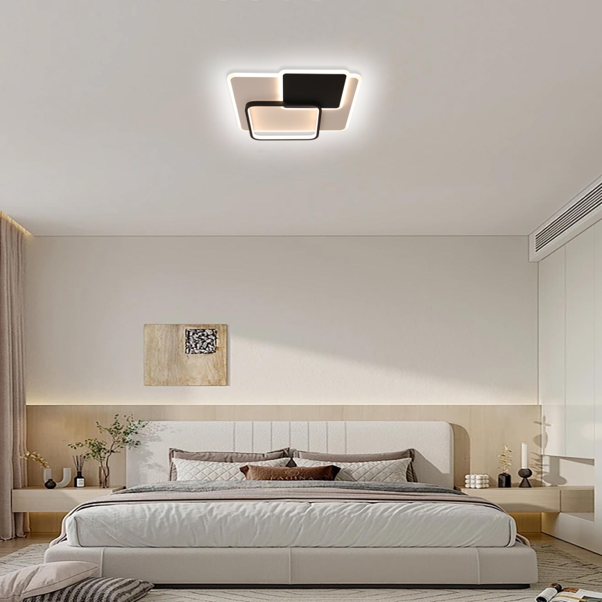 Brilagi - reguliuojamas LED lubinis šviestuvas FLARE LED/64W/230V 45x45 cm 3000/4000/6000K + nuotolinio valdymo pultas