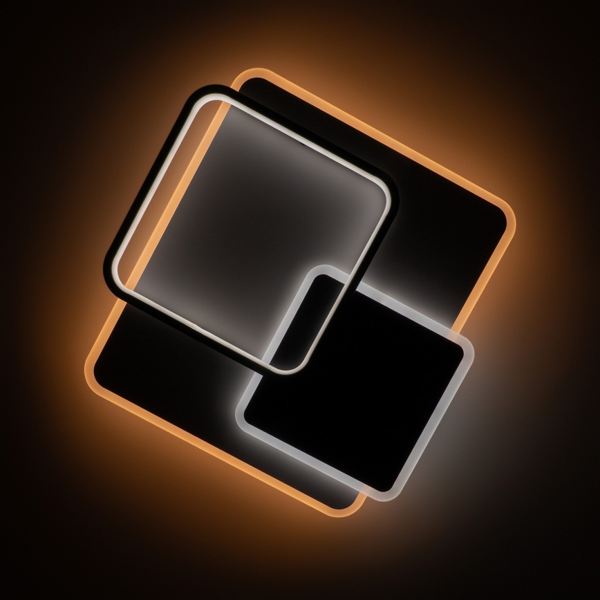 Brilagi - reguliuojamas LED lubinis šviestuvas FLARE LED/64W/230V 45x45 cm 3000/4000/6000K + nuotolinio valdymo pultas