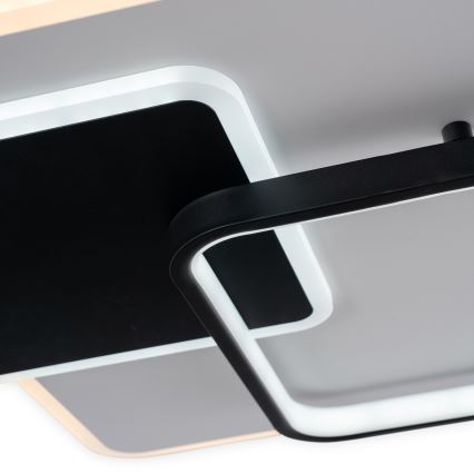 Brilagi - reguliuojamas LED lubinis šviestuvas FLARE LED/64W/230V 45x45 cm 3000/4000/6000K + nuotolinio valdymo pultas