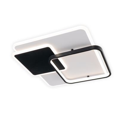 Brilagi - Dimeriuojamas LED lubų šviestuvas FLARE LED/64W/230V 3000-6000K 45x45 cm balta/juoda + su nuotoliniu valdymu