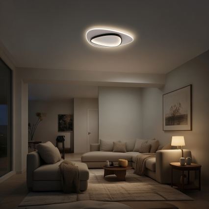 Brilagi - Dimeriuojamas LED lubų šviestuvas FLARE LED/70W/230V 3000-6000K 55x55 cm baltas/juodas + nuotolinis valdymas
