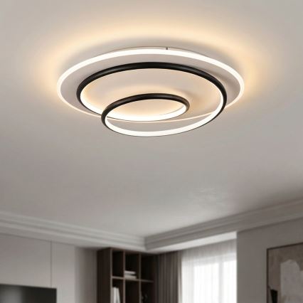 BRILAGI - reguliuojamas LED lubinis šviestuvas FLARE LED/70W/230V 3000-6000K skersmuo 50 cm baltas/juodas + nuotolinis valdymas