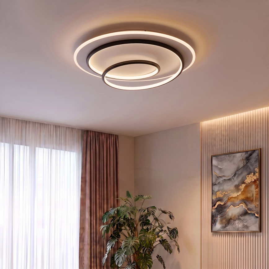BRILAGI - reguliuojamas LED lubinis šviestuvas FLARE LED/70W/230V 3000-6000K skersmuo 50 cm baltas/juodas + nuotolinis valdymas