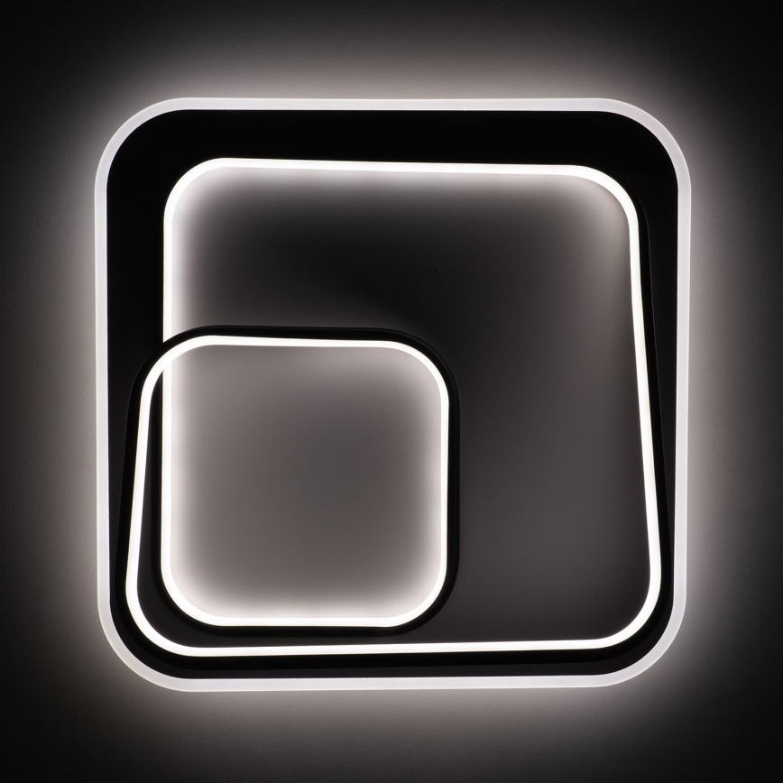 BRILAGI - Dimeriuojamas LED lubinis šviestuvas FLARE LED/81W/230V 3000-6000K 50x50 cm balta/juoda + nuotolinis valdymas