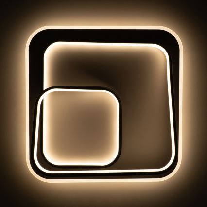 BRILAGI - Dimeriuojamas LED lubinis šviestuvas FLARE LED/81W/230V 3000-6000K 50x50 cm balta/juoda + nuotolinis valdymas