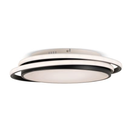 BRILAGI - dimeriuojamas LED lubų šviestuvas FLARE LED/84W/230V 3000-6000K 47x51 cm juodas + nuotolinio valdymo pultas