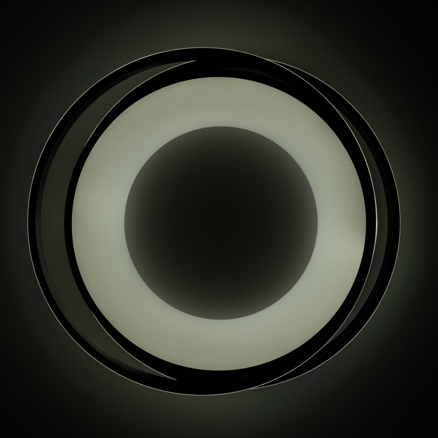 BRILAGI - dimeriuojamas LED lubų šviestuvas FLARE LED/84W/230V 3000-6000K 47x51 cm juodas + nuotolinio valdymo pultas