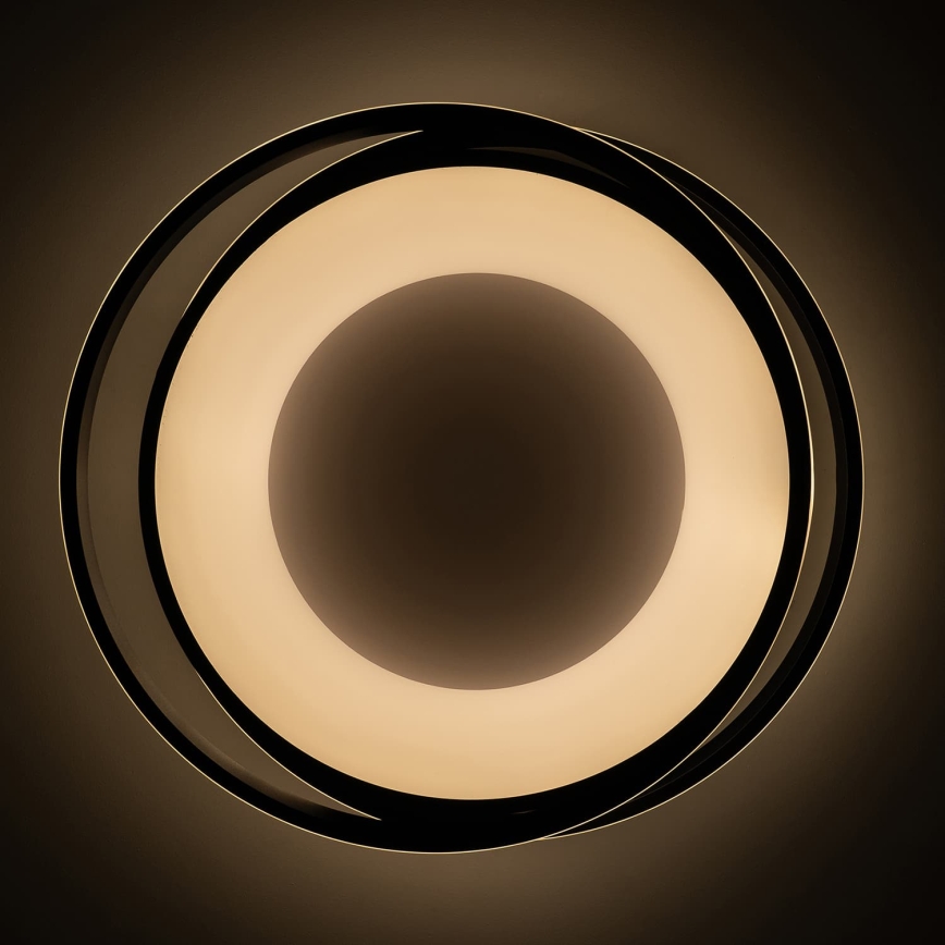 BRILAGI - dimeriuojamas LED lubų šviestuvas FLARE LED/84W/230V 3000-6000K 47x51 cm juodas + nuotolinio valdymo pultas
