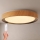 Brilagi - Dimeriuojamas LED lubinis šviestuvas FLOCO LED/48W/230V 3000-6500K skersmuo 40 cm medžio dekoras/juodas + nuotolinis valdymas