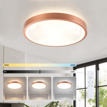 BRILAGI - Dimeriuojamas LED lubinis šviestuvas GLASS POOL DOUBLE LED/48W/230V Ø 40 cm varinis + nuotolinis valdymas