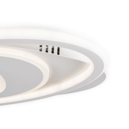 BRILAGI - Dimeriuojamas LED lubinis šviestuvas IRIS LED/78W/230V 3000-6000K 37x49 cm baltas + nuotolinio valdymo pultas
