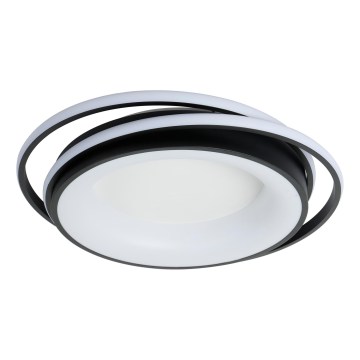 Brilagi - Dimeriuojamas LED lubinis šviestuvas IRIS LED/84W/230V 3000-6000K 47x51 cm juodas + su nuotoliniu pulteliu